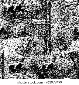 Grunge background of black and white. Abstract vector texture. Monochrome seamless pattern