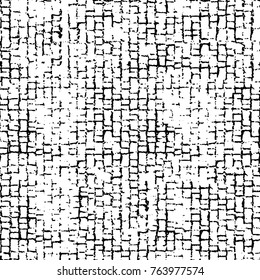 Grunge background of black and white. Abstract vector texture. Monochrome seamless pattern