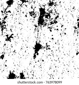 Grunge background of black and white. Abstract vector texture. Monochrome seamless pattern