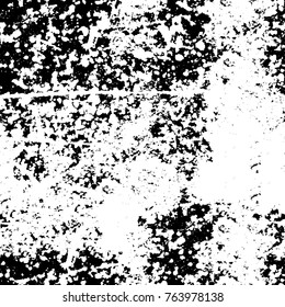 Grunge background of black and white. Abstract vector texture. Monochrome seamless pattern