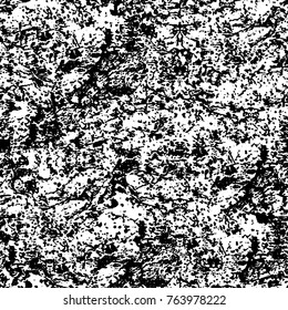 Grunge background of black and white. Abstract vector texture. Monochrome seamless pattern