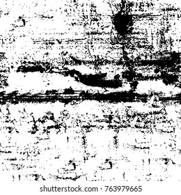 Grunge background of black and white. Abstract vector texture. Monochrome seamless pattern