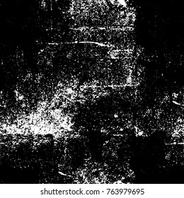 Grunge background of black and white. Abstract vector texture. Monochrome seamless pattern