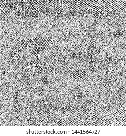 Grunge background black and white. Cracks, chips, scratches, dust texture. Abstract city wall. Dirty old surface. Vector vintage pattern