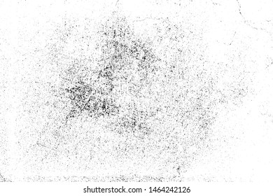 Grunge background black and white. Cracks, chips, scratches, dust texture. Abstract city wall. Dirty old surface. Vector vintage pattern