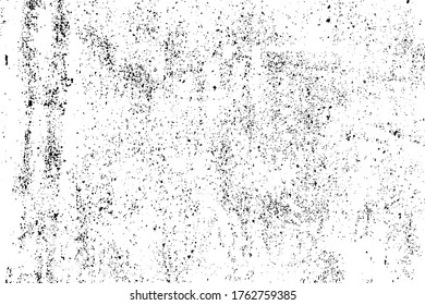 Grunge background black and white. Dark texture dirty. Rust effect. Distressed overlay texture of cracked. Halftone vector illustration, Eps 10.