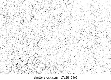 Fondo negro y blanco. La textura oscura está sucia. Efecto oxidación. Textura superpuesta angustiada de rajaduras. Ilustración vectorial de semitono, Eps 10.