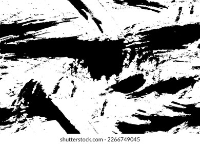 El fondo negro y blanco es negro. Suciedad, manchas, textura caótica