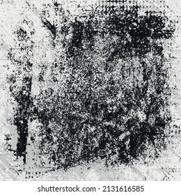 Grunge background black and white, gray. Vintage abstract texture. Multicolor modern style scratched pattern