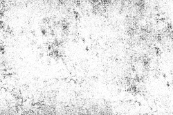 Grunge Background Black And White. Monochrome Texture. Vector Pattern Of Cracks, Chips, Scuffs. Abstract Vintage Surface