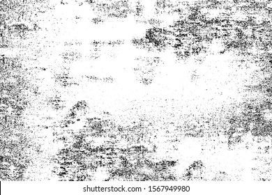 Grunge background black   white  Monochrome texture  Vector pattern cracks  chips  scuffs  Abstract vintage surface