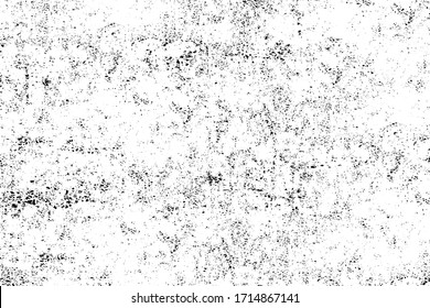 Grunge background black   white  Monochrome texture  Vector pattern cracks  chips  scuffs  Abstract vintage surface