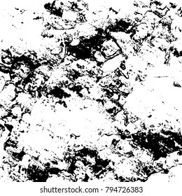 Grunge background of black and white. Monochrome vector texture