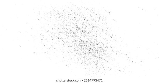  Grunge background black and white. Overlay textures old damage  dust grain isolated on white background. Set of vector paint brush stroke, ink splash and grungy decoration element
