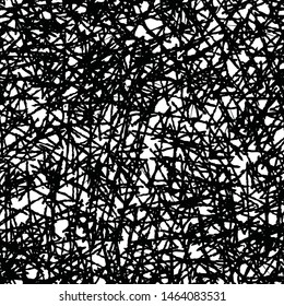 Grunge background black and white. Seamless monochrome abstract texture