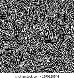 Grunge background black and white seamless vector background