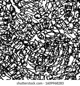 Grunge background black and white seamless. Abstract monochrome vector pattern. Template for printing on fabric, creating websites