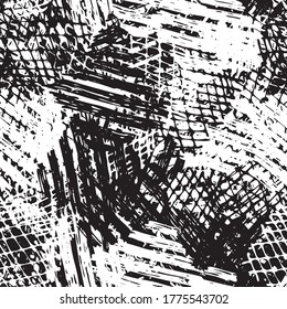 Grunge background black and white seamless