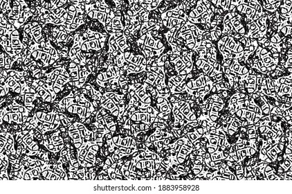 Grunge background black and white seamless
