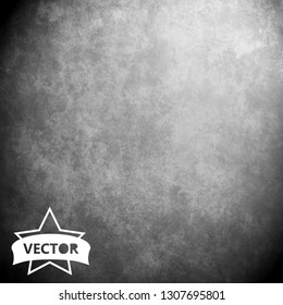 Grunge background in black and white style - Vector
