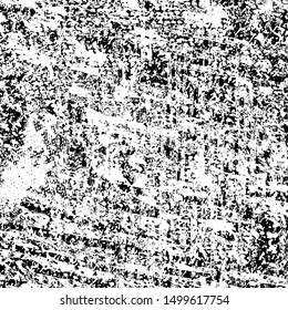 Grunge background black and white. Texture of scratches, chips, scuffs, cracks. Old vintage worn surface
