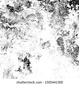 Grunge background black and white. Texture of scratches, chips, scuffs, cracks. Old vintage worn surface