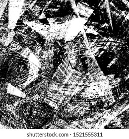 Grunge background black and white. Texture of scratches, chips, cracks, dirt. Abstract monochrome surface. Dirty worn-out surface