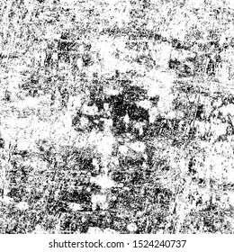 Grunge background black and white. Texture of scratches, chips, scuffs, cracks. Old vintage worn surface