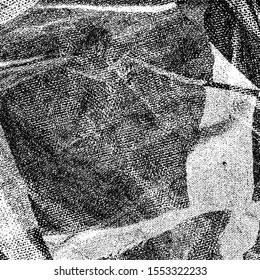 Grunge background black and white. Texture of scratches, chips, cracks, dirt. Abstract monochrome surface. Dirty worn-out surface
