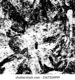Grunge background black and white. Texture of scratches, chips, cracks, dirt. Abstract monochrome surface. Dirty worn-out surface