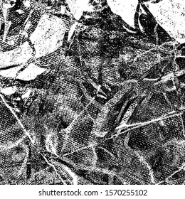 Grunge background black and white. Texture of scratches, chips, cracks, dirt. Abstract monochrome surface. Dirty worn-out surface