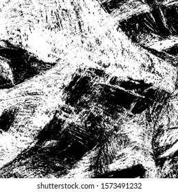 Grunge background black and white. Texture of scratches, chips, cracks, dirt. Abstract monochrome surface. Dirty worn-out surface