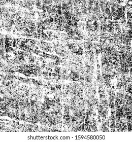 Grunge background black and white. Texture of scratches, chips, scuffs, cracks. Old vintage worn surface