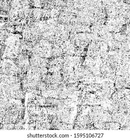 Grunge background black and white. Texture of scratches, chips, scuffs, cracks. Old vintage worn surface