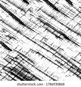 Grunge background black and white. Texture of scratches, chips, cracks, dirt. Abstract monochrome surface. Dirty worn-out surface