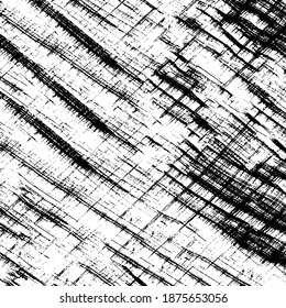 Grunge background black and white. Texture of scratches, chips, cracks, dirt. Abstract monochrome surface. Dirty worn-out surface