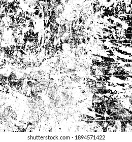 Grunge background black and white. Texture of scratches, chips, scuffs, cracks. Old vintage worn surface