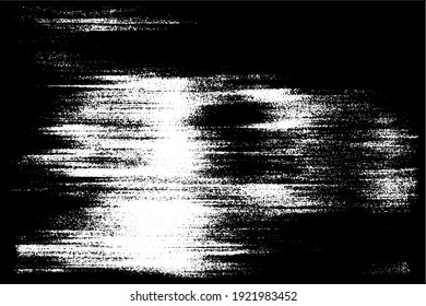Grunge background black and white. Texture of chips, cracks, scratches, scuffs, dust, dirt. Dark monochrome surface. Old vintage vector pattern	