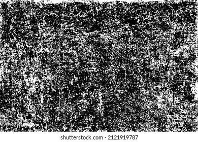 Grunge background black and white. Texture of chips, cracks, scratches, scuffs, dust, dirt. Dark monochrome surface. Old vintage vector pattern