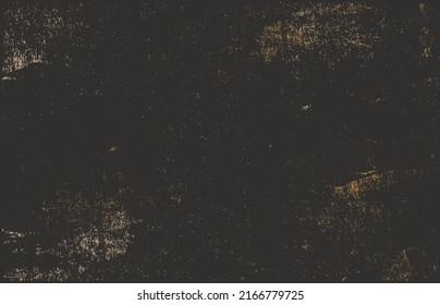 Fondo negro y blanco. Textura de chips, grietas, arañazos, polvo, suciedad. Superficie monocromática oscura. Patrón vectorial vintage antiguo.