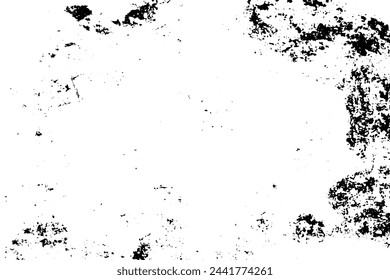 Grunge background of black and white texture. Abstract pattern of elements. Monochrome print and design.