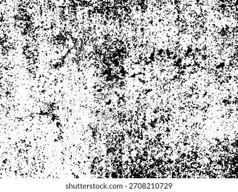 Grunge fondo blanco y negro. Textura de astillas, grietas, arañazos, rayones, polvo, suciedad. Patrón de Vector de grietas, astillas, rayones. Abstractas superficie vintage.