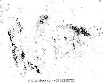 Grunge fondo blanco y negro. Textura de astillas, grietas, arañazos, rayones, polvo, suciedad. Patrón de Vector de grietas, astillas, rayones. Abstractas superficie vintage.