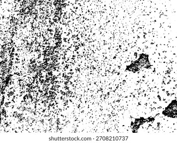 Grunge fondo blanco y negro. Textura de astillas, grietas, arañazos, rayones, polvo, suciedad. Patrón de Vector de grietas, astillas, rayones. Abstractas superficie vintage.