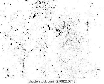 Grunge fondo blanco y negro. Textura de astillas, grietas, arañazos, rayones, polvo, suciedad. Patrón de Vector de grietas, astillas, rayones. Abstractas superficie vintage.
