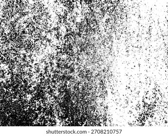 Grunge fondo blanco y negro. Textura de astillas, grietas, arañazos, rayones, polvo, suciedad. Patrón de Vector de grietas, astillas, rayones. Abstractas superficie vintage.
