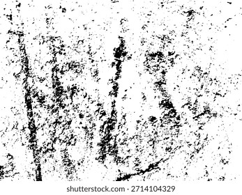 farbiger Hintergrund schwarz-weiß. Textur von Spänen, Rissen, Kratzern, Schellen, Staub, Schmutz. Vektormuster von Rissen, Spänen, Schellen. Abstrakte Vintage-Oberfläche einzeln auf weißem Hintergrund.EPS10.