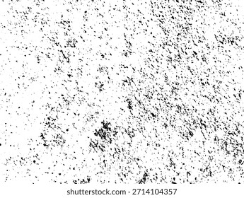 Fundo Grunge preto e branco. Textura de lascas, rachaduras, arranhões, arranhões, pó, sujeira .Vetor padrão de rachaduras, lascas, arranhões. Superfície vintage abstrata isolada em fundo branco.EPS10.
