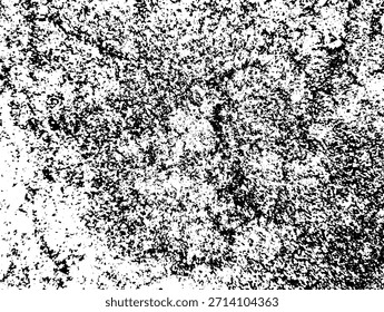 farbiger Hintergrund schwarz-weiß. Textur von Spänen, Rissen, Kratzern, Schellen, Staub, Schmutz. Vektormuster von Rissen, Spänen, Schellen. Abstrakte Vintage-Oberfläche einzeln auf weißem Hintergrund.EPS10.