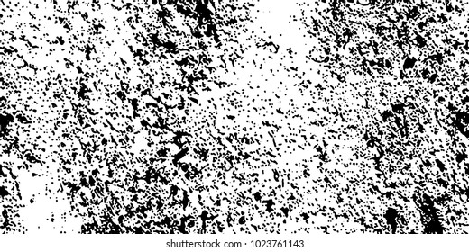 Grunge background black and white vector. Abstract texture of dust, dirt, stains